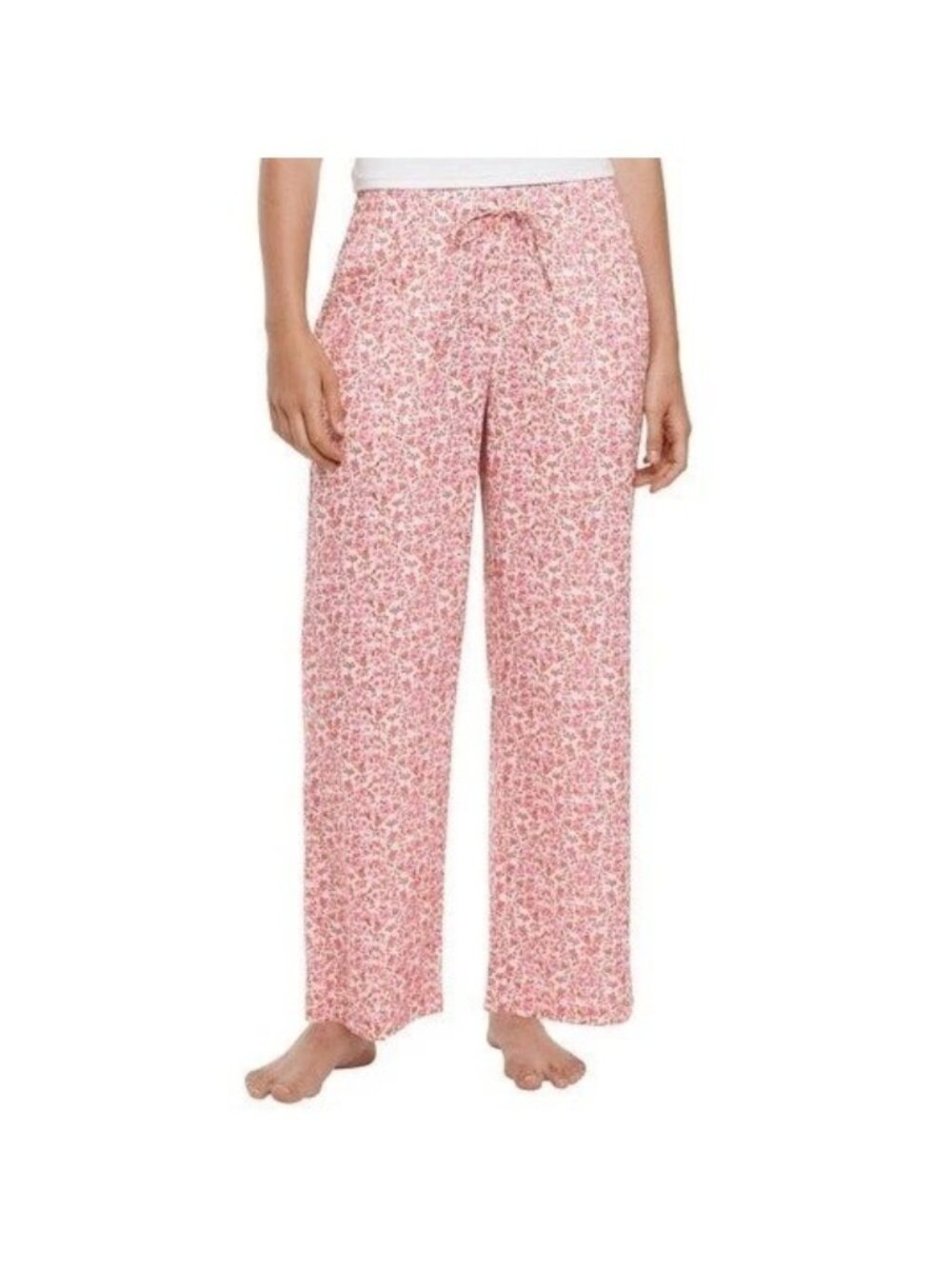 NWT Gap Women's XL Pajama Pants 2-Pack Pink Gingham & Floral Cotton C0849 - Picture 4 of 15